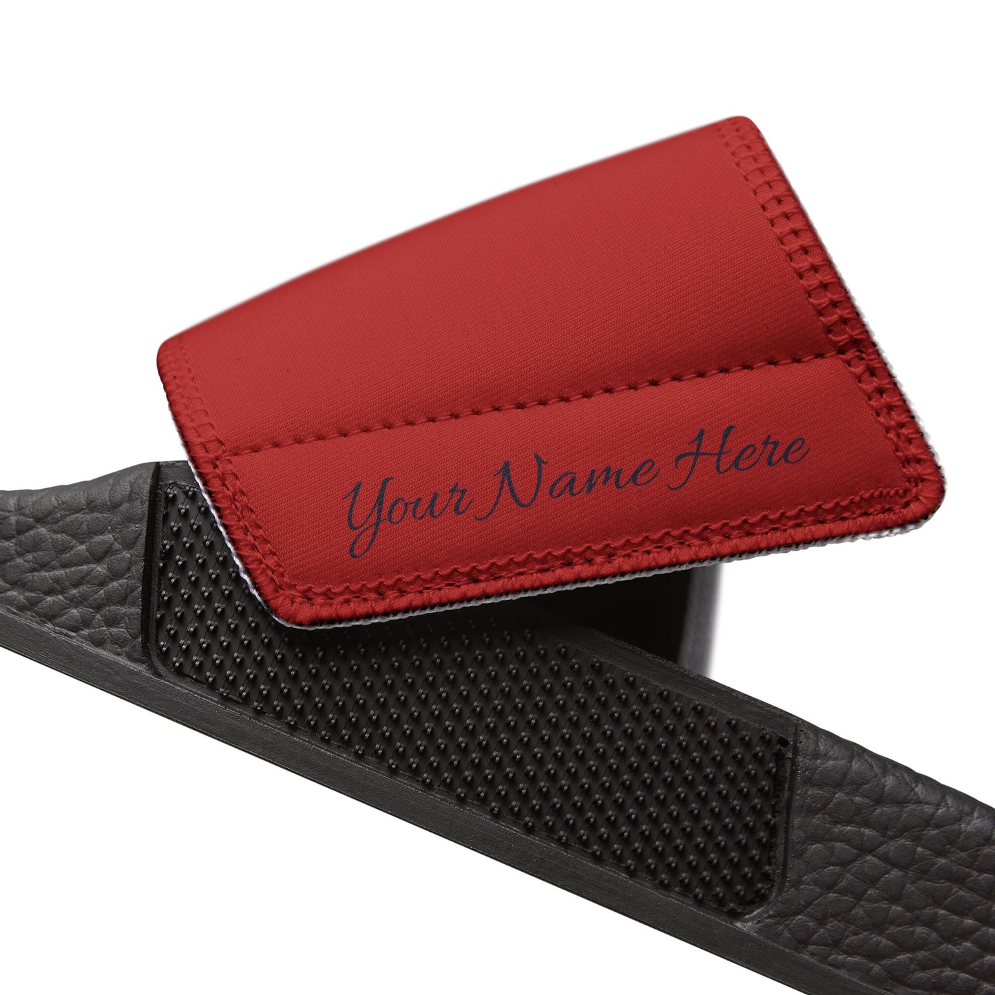 PERSONALIZABLE America's Future Leaders Brazilian Jiu Jitsu Youth Removable-Strap Sandals - Red