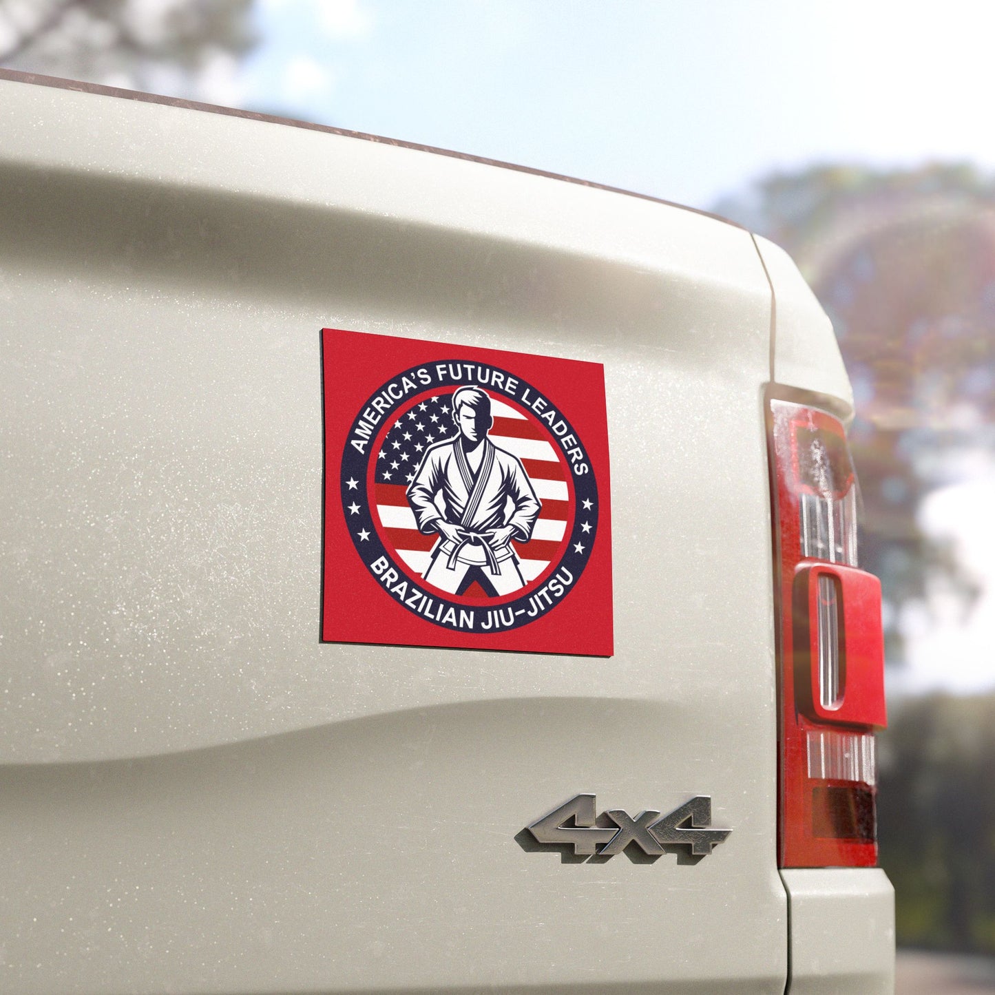 America's Future Leaders Brazilian Jiu Jitsu Logo Car Magnet 5" x 5"