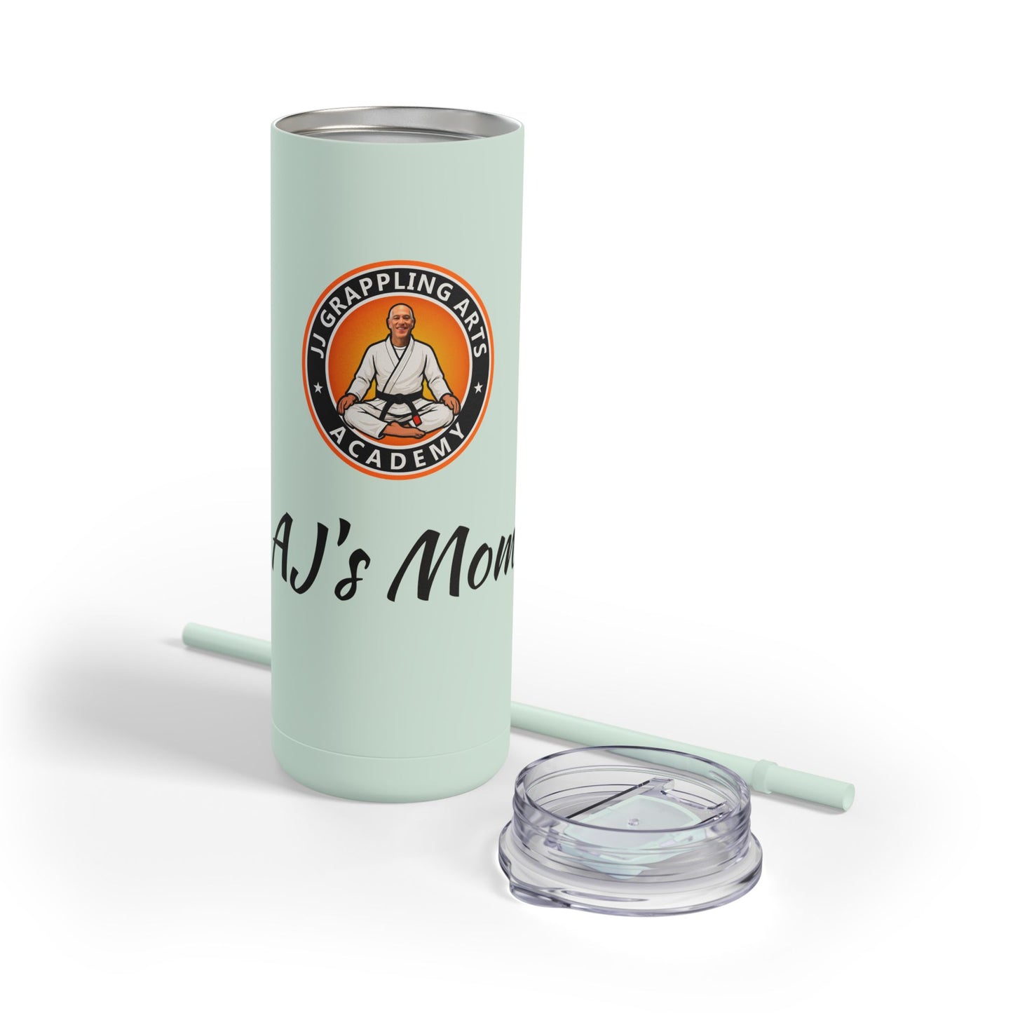 PERSONALIZED JJ Grappling Arts Academy Skinny Matte Tumbler, 20oz, 5 Colors