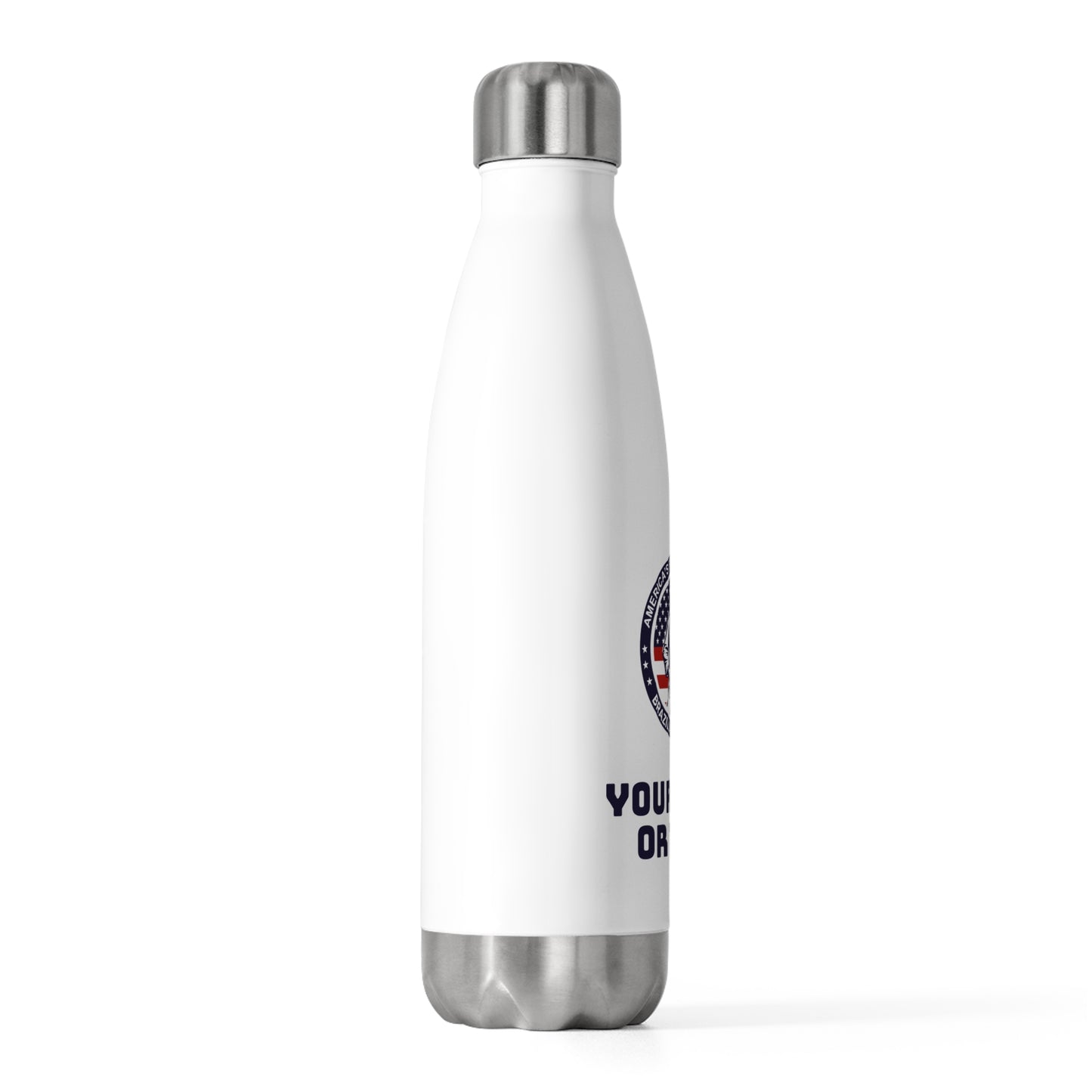 PERSONALIZABLE America's Future Leaders Brazilian Jiu Jitsu 20oz Insulated Water Bottle, 20 oz