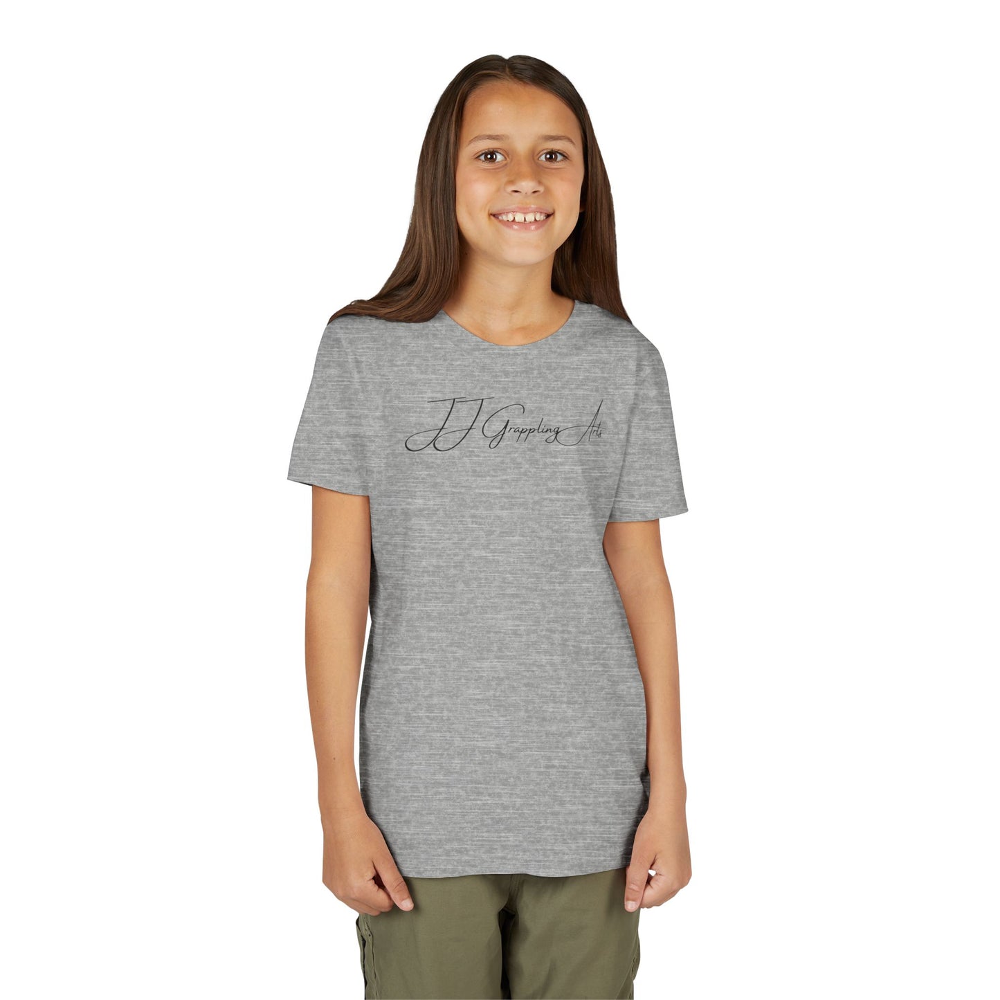 JJ Grappling Arts Signature Minimalist Youth Short Sleeve Tee, 4 Colors - Bella+Canvas