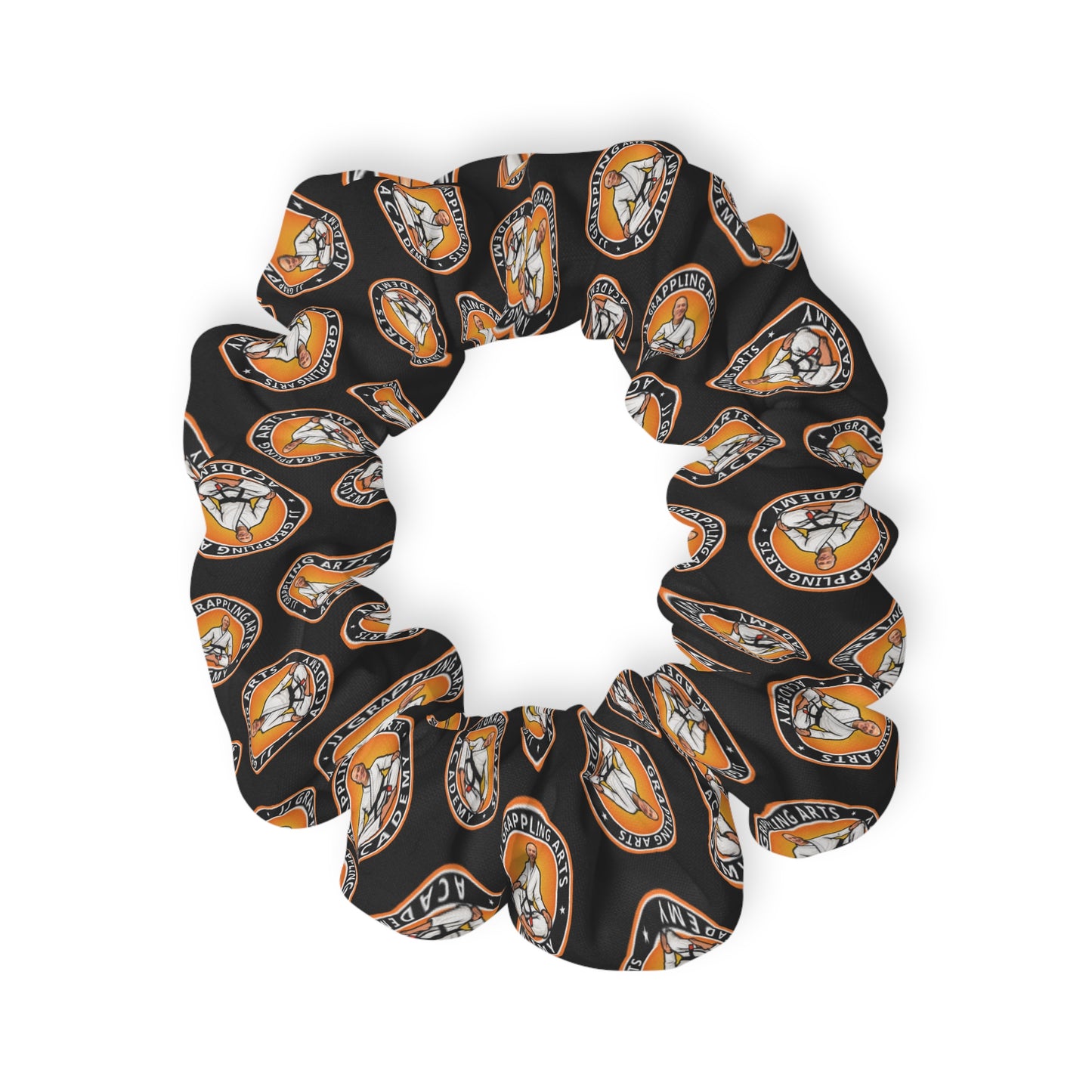 JJ Grappling Arts Academy Logo Printed Hair Scrunchie