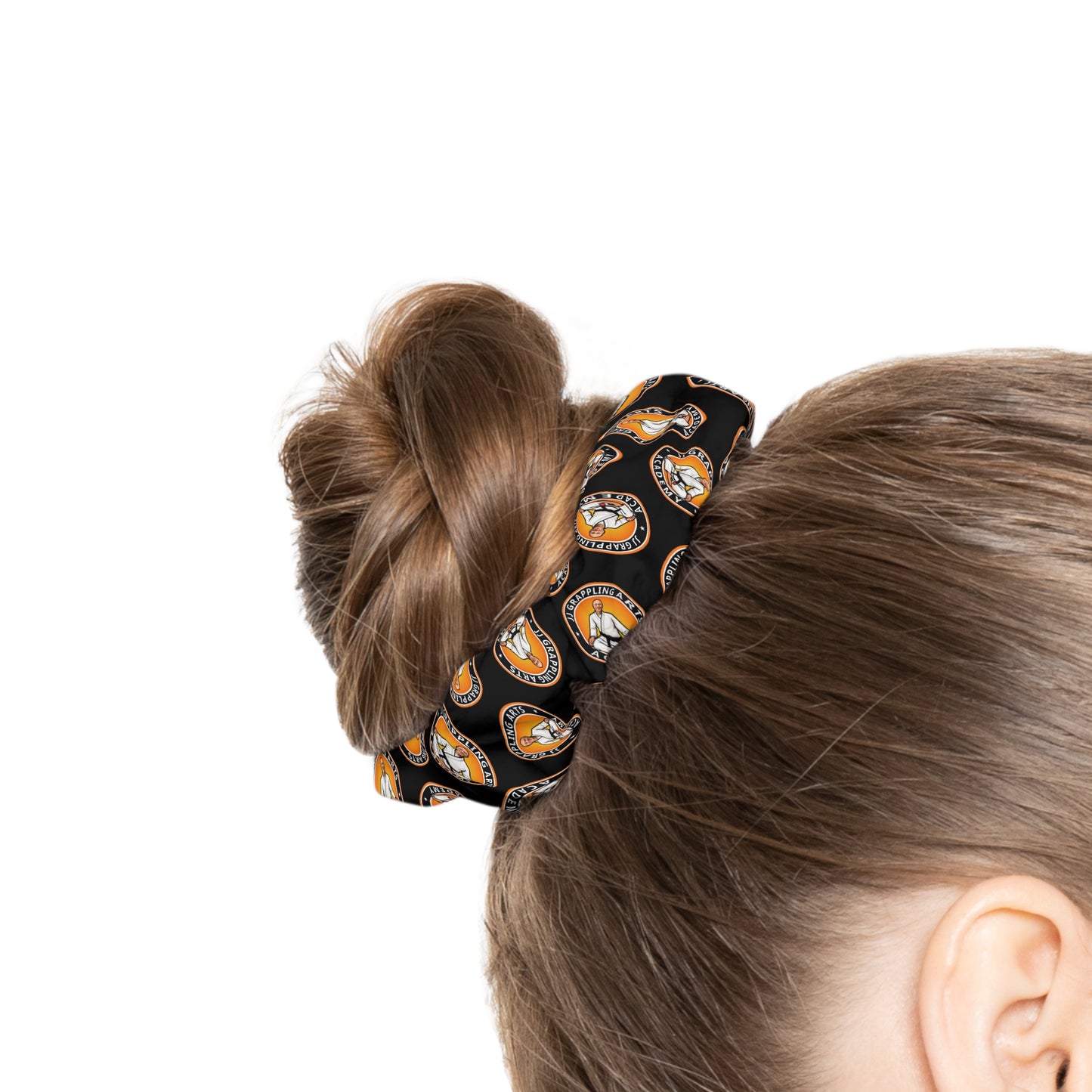 JJ Grappling Arts Academy Logo Printed Hair Scrunchie