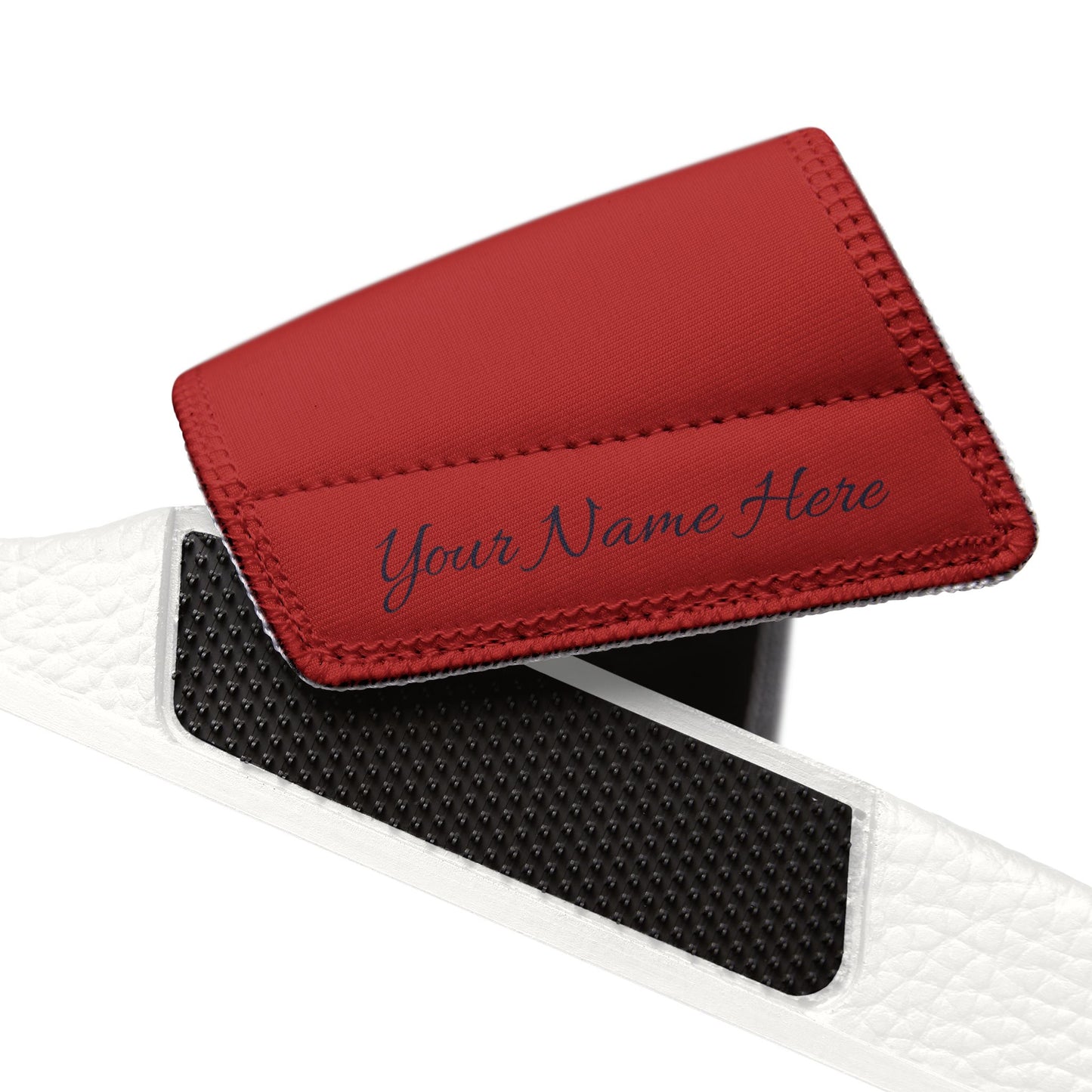 PERSONALIZABLE America's Future Leaders Brazilian Jiu Jitsu Youth Removable-Strap Sandals - Red