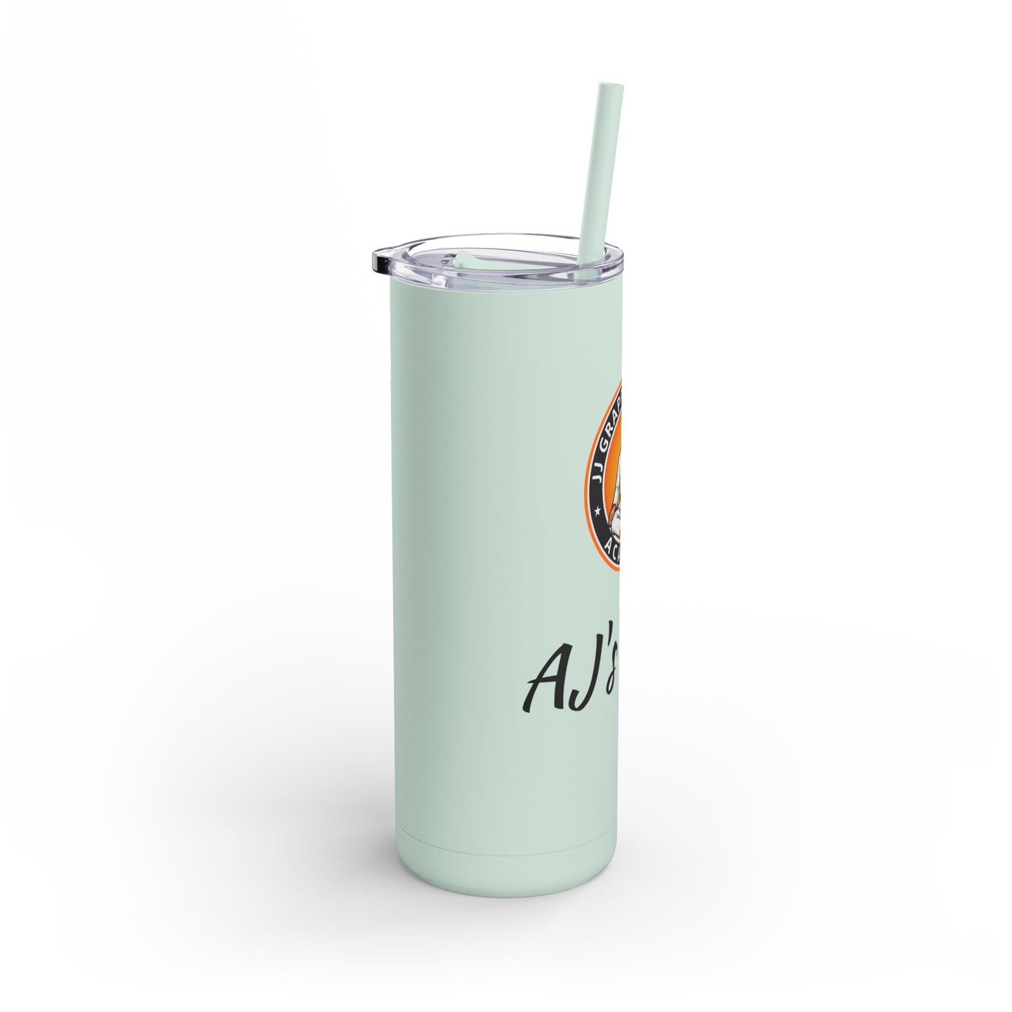 PERSONALIZED JJ Grappling Arts Academy Skinny Matte Tumbler, 20oz, 5 Colors