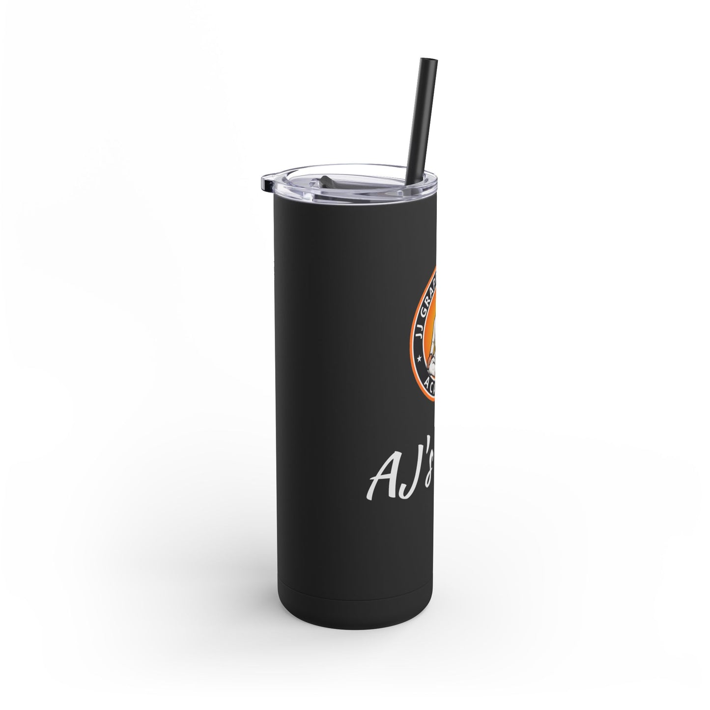 PERSONALIZED JJ Grappling Arts Academy Skinny Matte Tumbler, 20oz, 5 Colors
