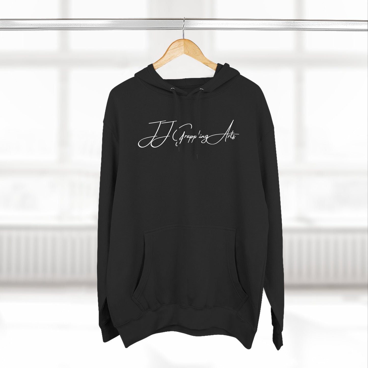 JJ Grappling Arts Signature Minimalist Three-Panel Fleece Hoodie, 4 Colors - Lane Seven