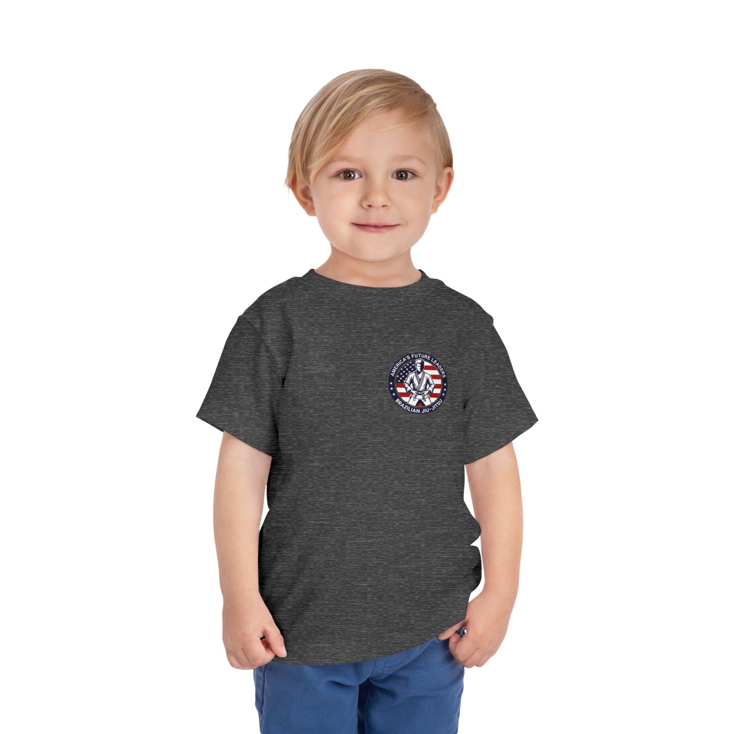 PERSONALIZABLE America's Future Leaders Brazilian Jiu Jitsu Toddler Size Short Sleeve Tee