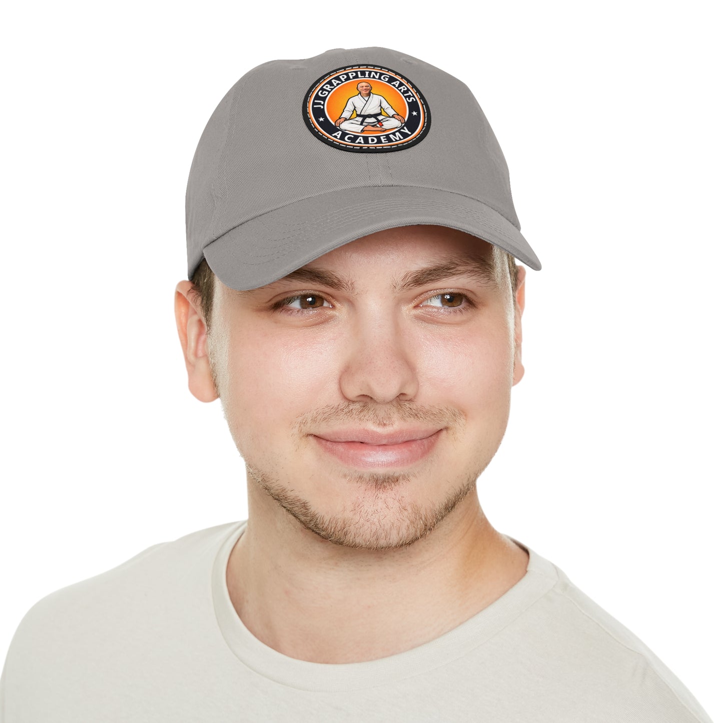 JJ Grappling Arts Academy UNISEX Dad Hat with Black Leather Patch, 4 Colors