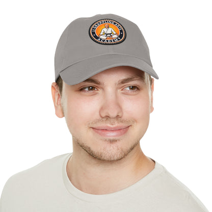 JJ Grappling Arts Academy UNISEX Dad Hat with Black Leather Patch, 4 Colors