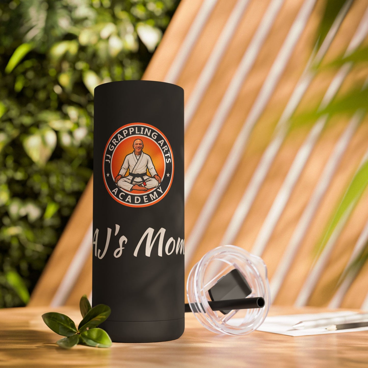 PERSONALIZED JJ Grappling Arts Academy Skinny Matte Tumbler, 20oz, 5 Colors