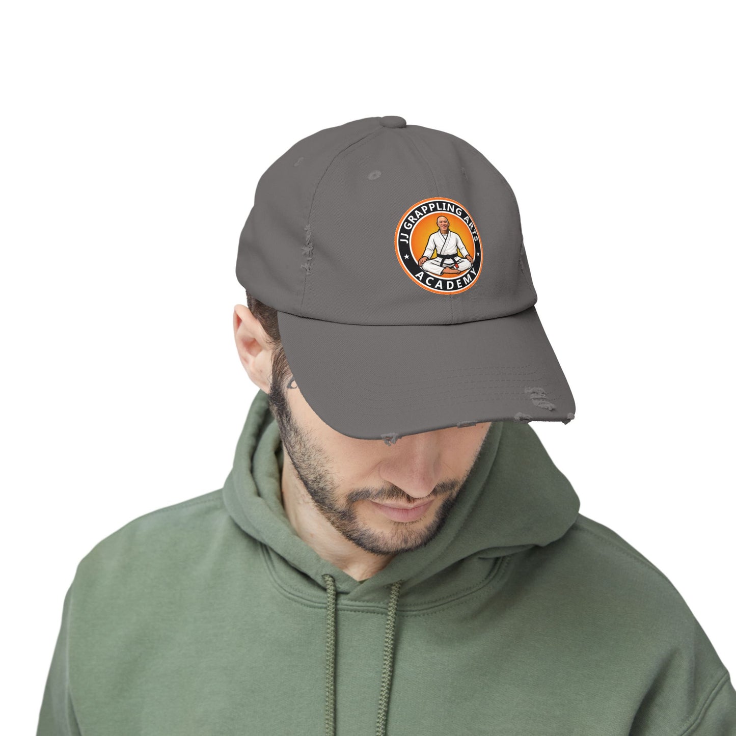 JJ Grappling Arts Academy Unisex Distressed Cap, 6 Colors