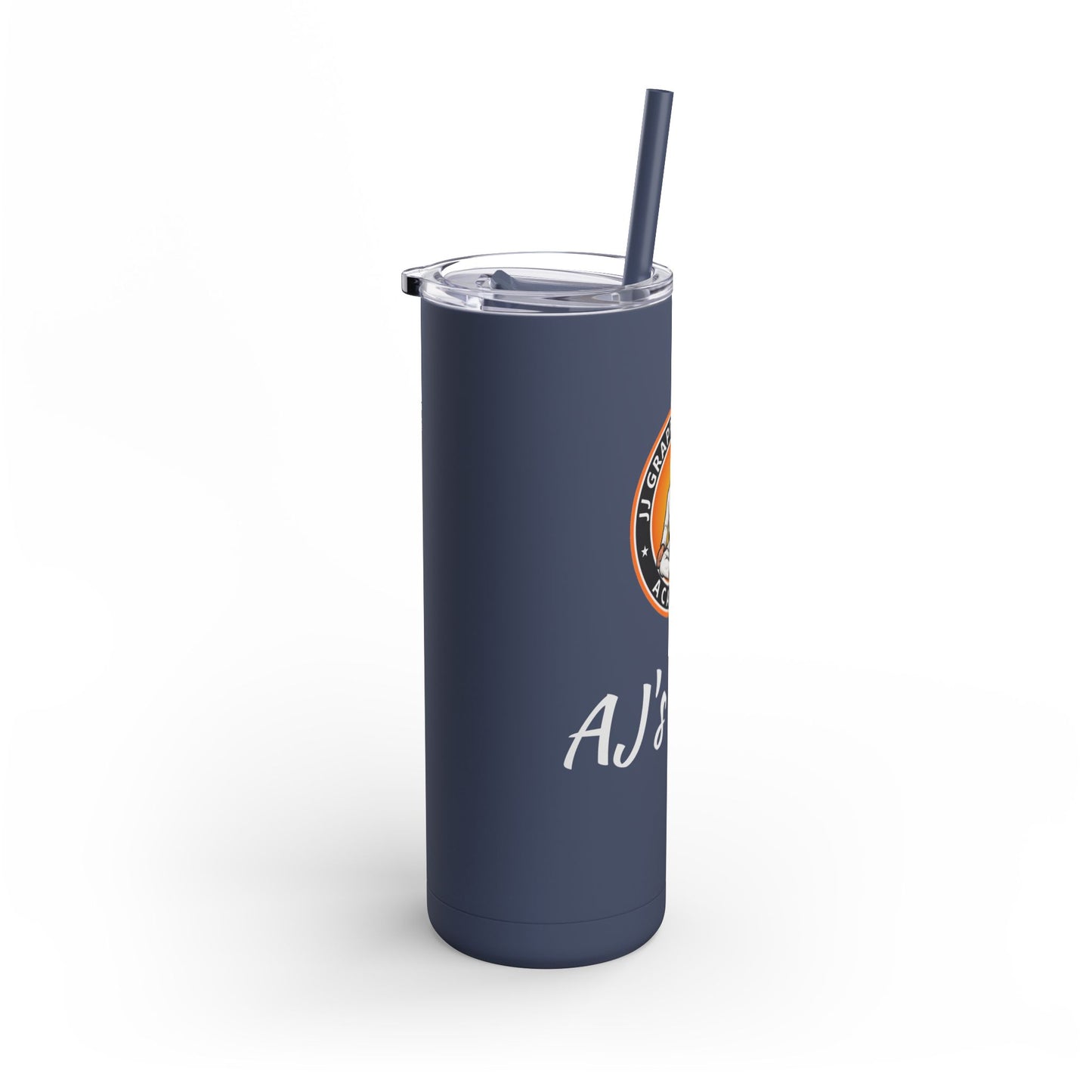 PERSONALIZED JJ Grappling Arts Academy Skinny Matte Tumbler, 20oz, 5 Colors