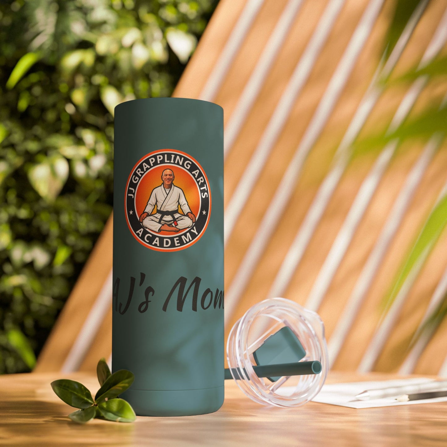 PERSONALIZED JJ Grappling Arts Academy Skinny Matte Tumbler, 20oz, 5 Colors