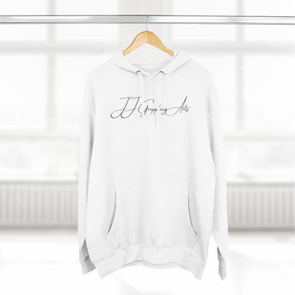 JJ Grappling Arts Signature Minimalist Three-Panel Fleece Hoodie, 4 Colors - Lane Seven