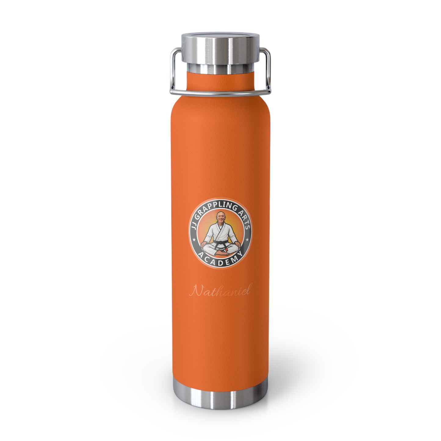 PERSONALIZED JJ Grappling Arts Academy Copper Vacuum Insulated Bottle, 22oz, 7 Colors