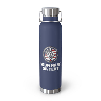 PERSONALIZABLE America's Future Leaders Brazilian Jiu Jitsu Copper Vacuum Insulated Bottle, 22oz