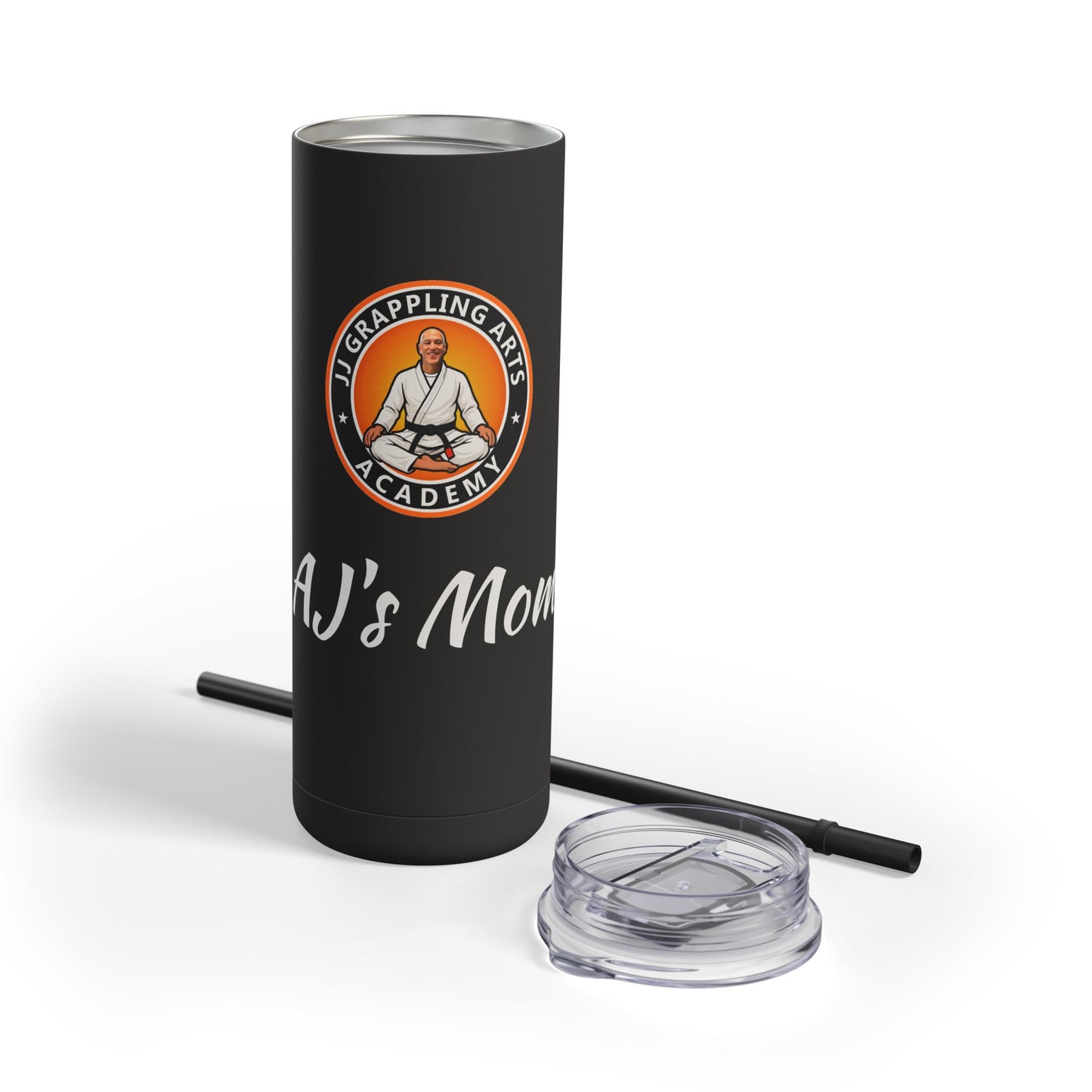 PERSONALIZED JJ Grappling Arts Academy Skinny Matte Tumbler, 20oz, 5 Colors