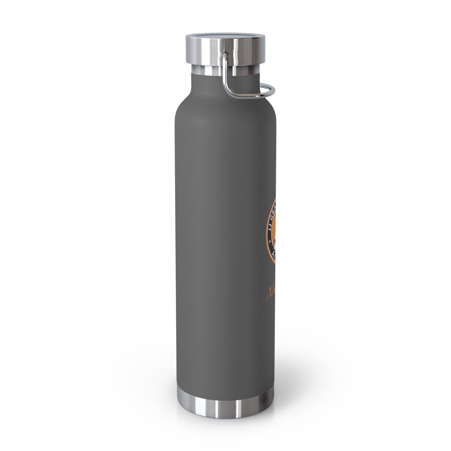 PERSONALIZED JJ Grappling Arts Academy Copper Vacuum Insulated Bottle, 22oz, 7 Colors