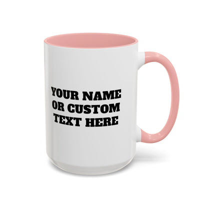 PERSONALIZED JJ Grappling Arts Academy Accent Handle Coffee Mug (11, 15oz), 5 colors