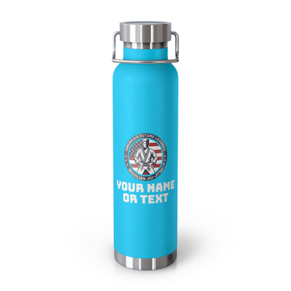 PERSONALIZABLE America's Future Leaders Brazilian Jiu Jitsu Copper Vacuum Insulated Bottle, 22oz