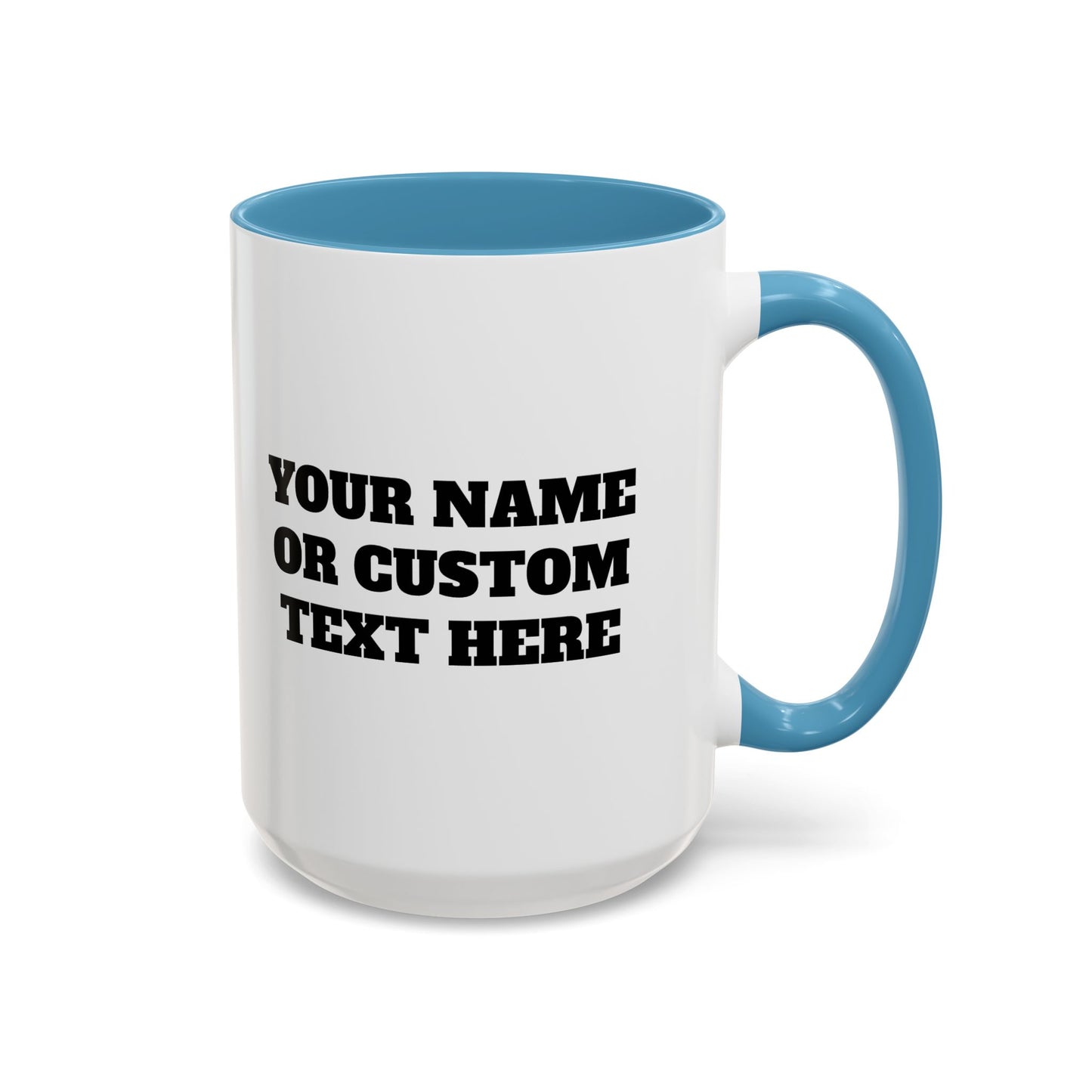 PERSONALIZED JJ Grappling Arts Academy Accent Handle Coffee Mug (11, 15oz), 5 colors
