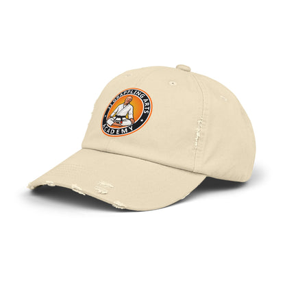 JJ Grappling Arts Academy Unisex Distressed Cap, 6 Colors