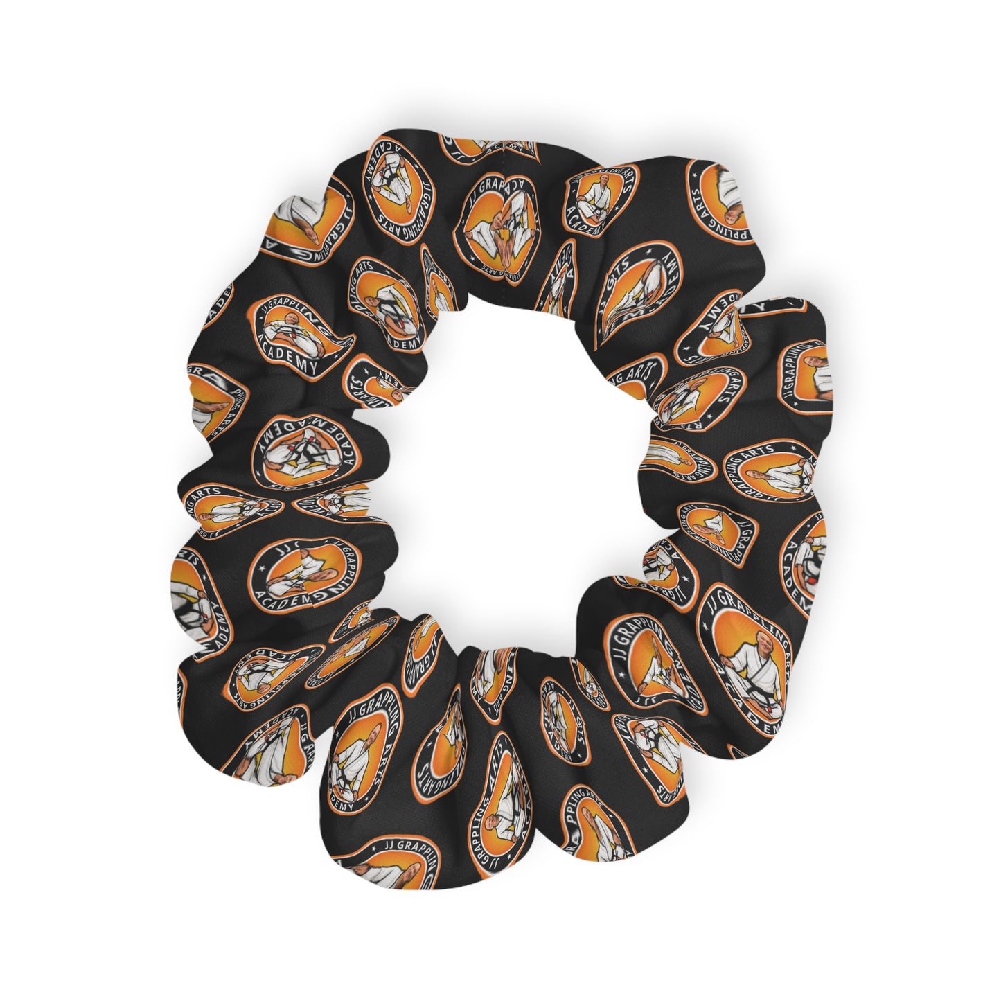 JJ Grappling Arts Academy Logo Printed Hair Scrunchie