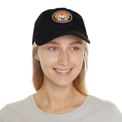 JJ Grappling Arts Academy UNISEX Dad Hat with Black Leather Patch, 4 Colors
