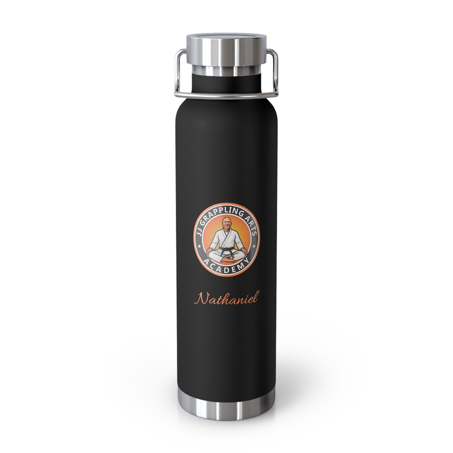 PERSONALIZED JJ Grappling Arts Academy Copper Vacuum Insulated Bottle, 22oz, 7 Colors