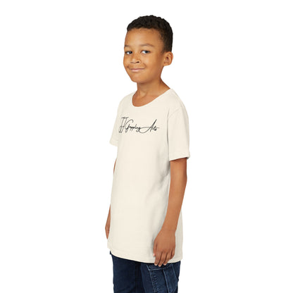 JJ Grappling Arts Signature Minimalist Youth Short Sleeve Tee, 4 Colors - Bella+Canvas