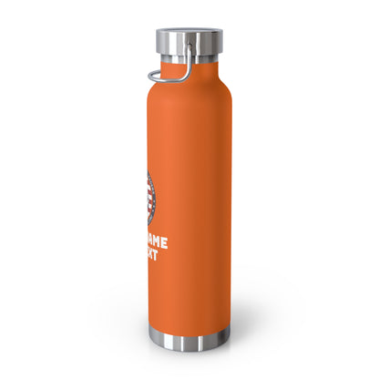 PERSONALIZABLE America's Future Leaders Brazilian Jiu Jitsu Copper Vacuum Insulated Bottle, 22oz
