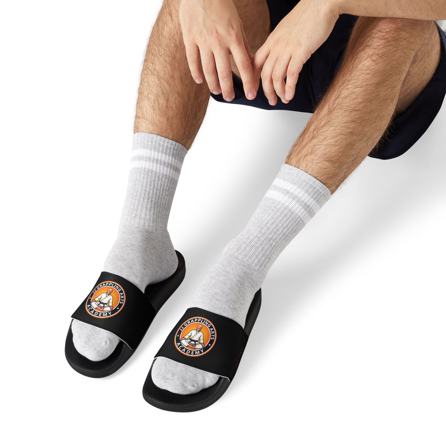 PERSONALIZED JJ Grappling Arts Academy Men's Removable-Strap Sandals