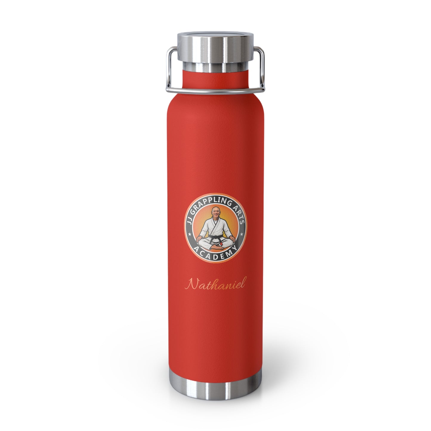 PERSONALIZED JJ Grappling Arts Academy Copper Vacuum Insulated Bottle, 22oz, 7 Colors