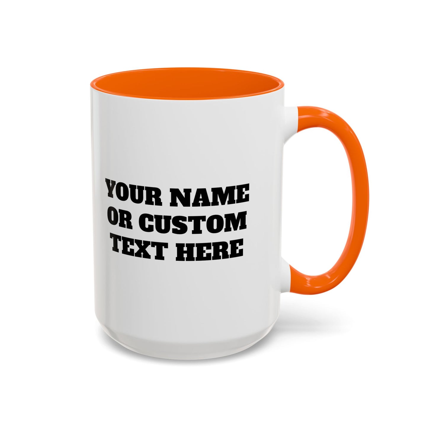 PERSONALIZED JJ Grappling Arts Academy Accent Handle Coffee Mug (11, 15oz), 5 colors
