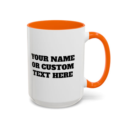 PERSONALIZED JJ Grappling Arts Academy Accent Handle Coffee Mug (11, 15oz), 5 colors