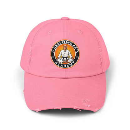 JJ Grappling Arts Academy Unisex Distressed Cap, 6 Colors