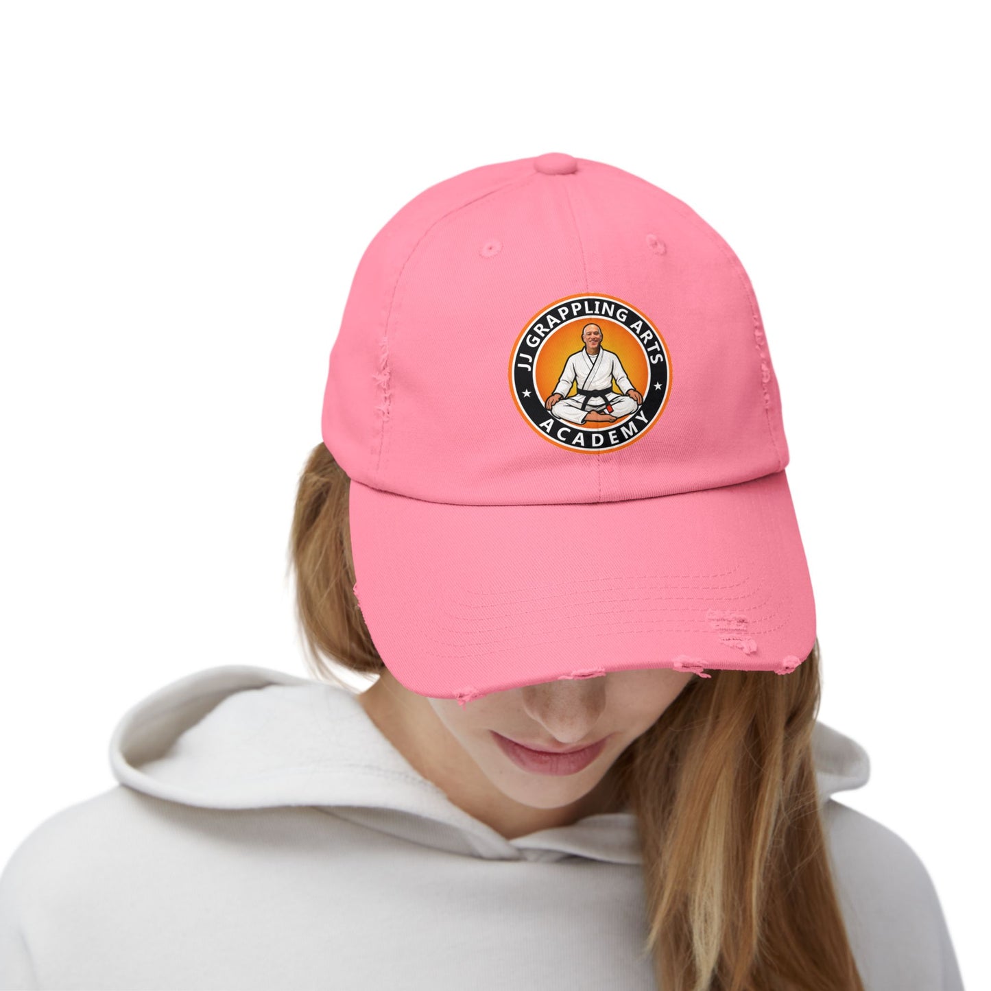 JJ Grappling Arts Academy Unisex Distressed Cap, 6 Colors
