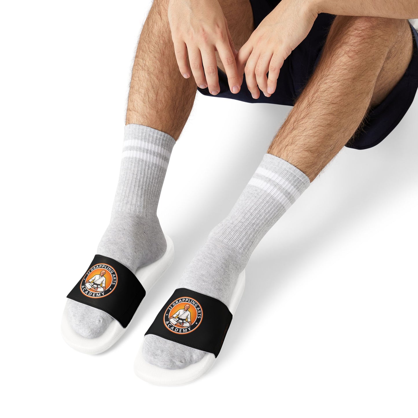 PERSONALIZED JJ Grappling Arts Academy Men's Removable-Strap Sandals