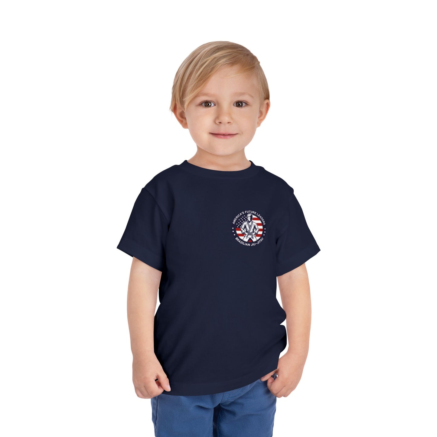 PERSONALIZABLE America's Future Leaders Brazilian Jiu Jitsu Toddler Size Short Sleeve Tee