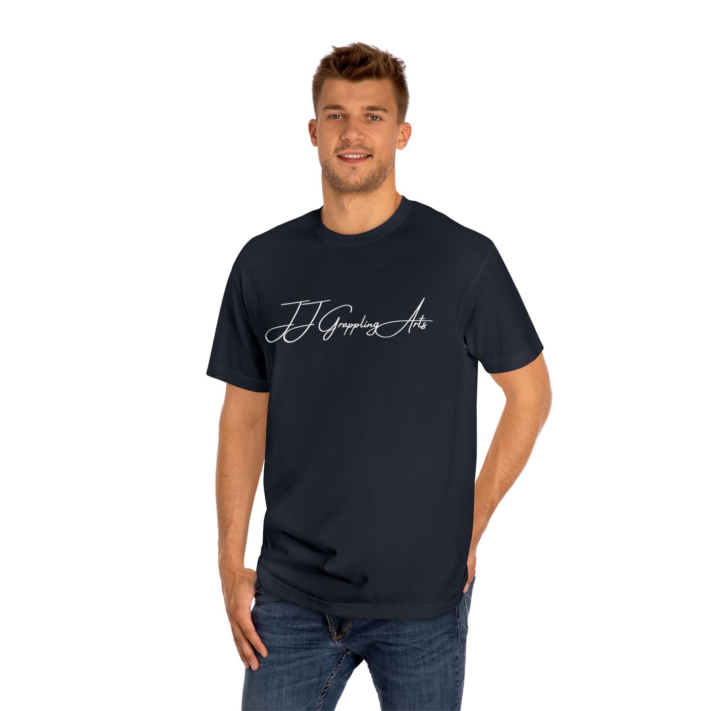 JJ Grappling Arts Signature Minimalist Unisex Classic Cotton Tee, 4 Colors - American Apparel Brand