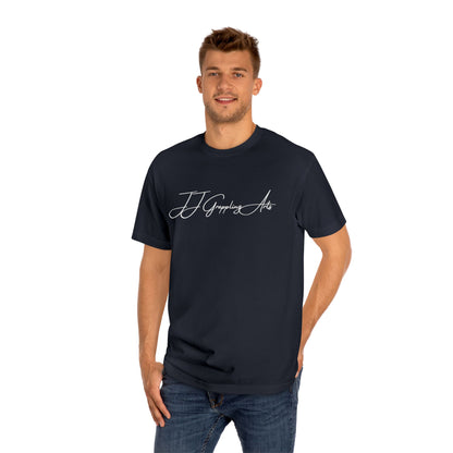 JJ Grappling Arts Signature Minimalist Unisex Classic Cotton Tee, 4 Colors - American Apparel Brand