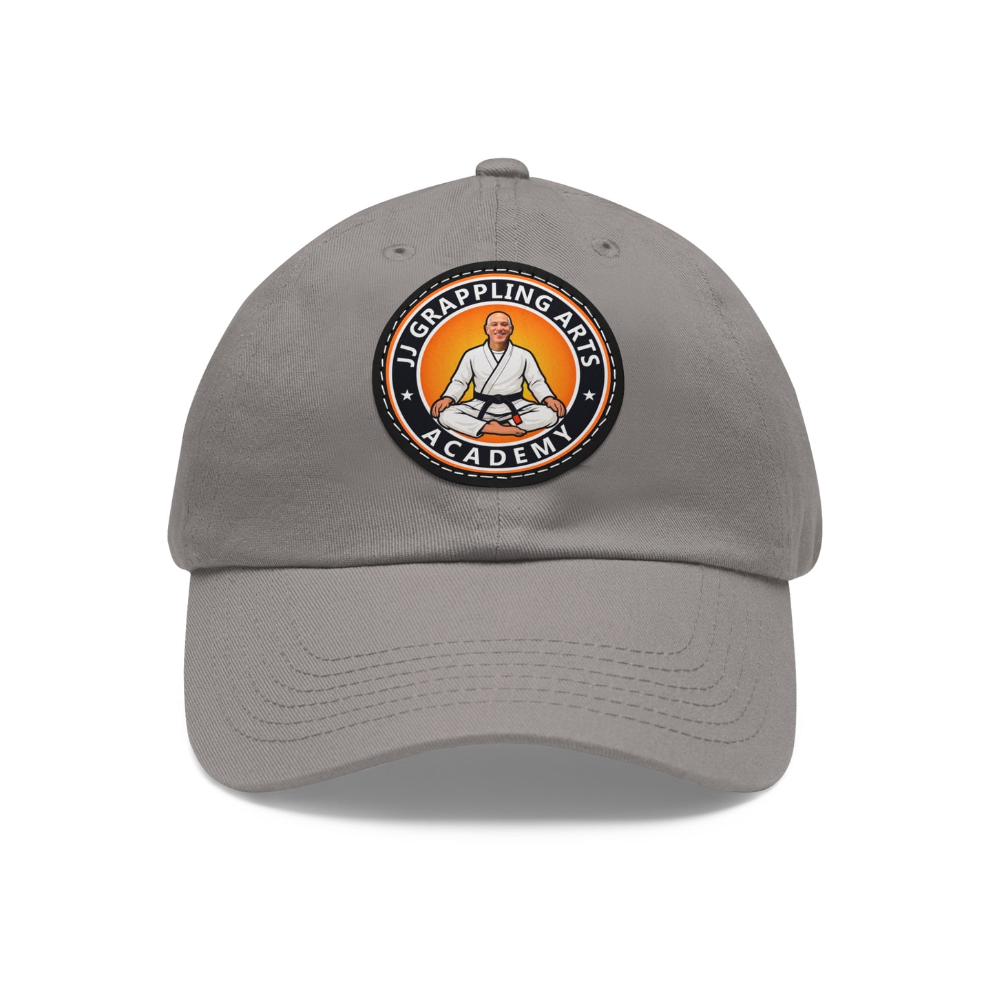 JJ Grappling Arts Academy UNISEX Dad Hat with Black Leather Patch, 4 Colors