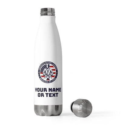 PERSONALIZABLE America's Future Leaders Brazilian Jiu Jitsu 20oz Insulated Water Bottle, 20 oz
