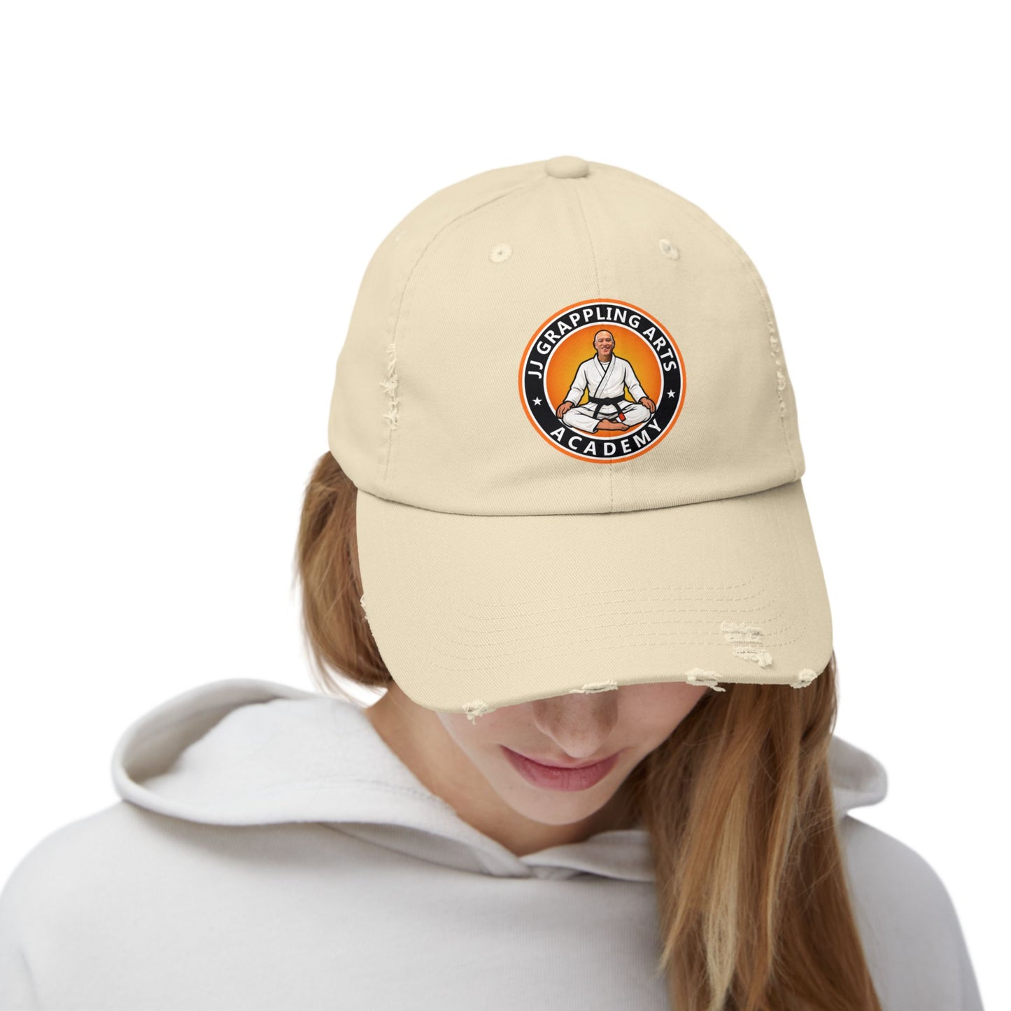 JJ Grappling Arts Academy Unisex Distressed Cap, 6 Colors