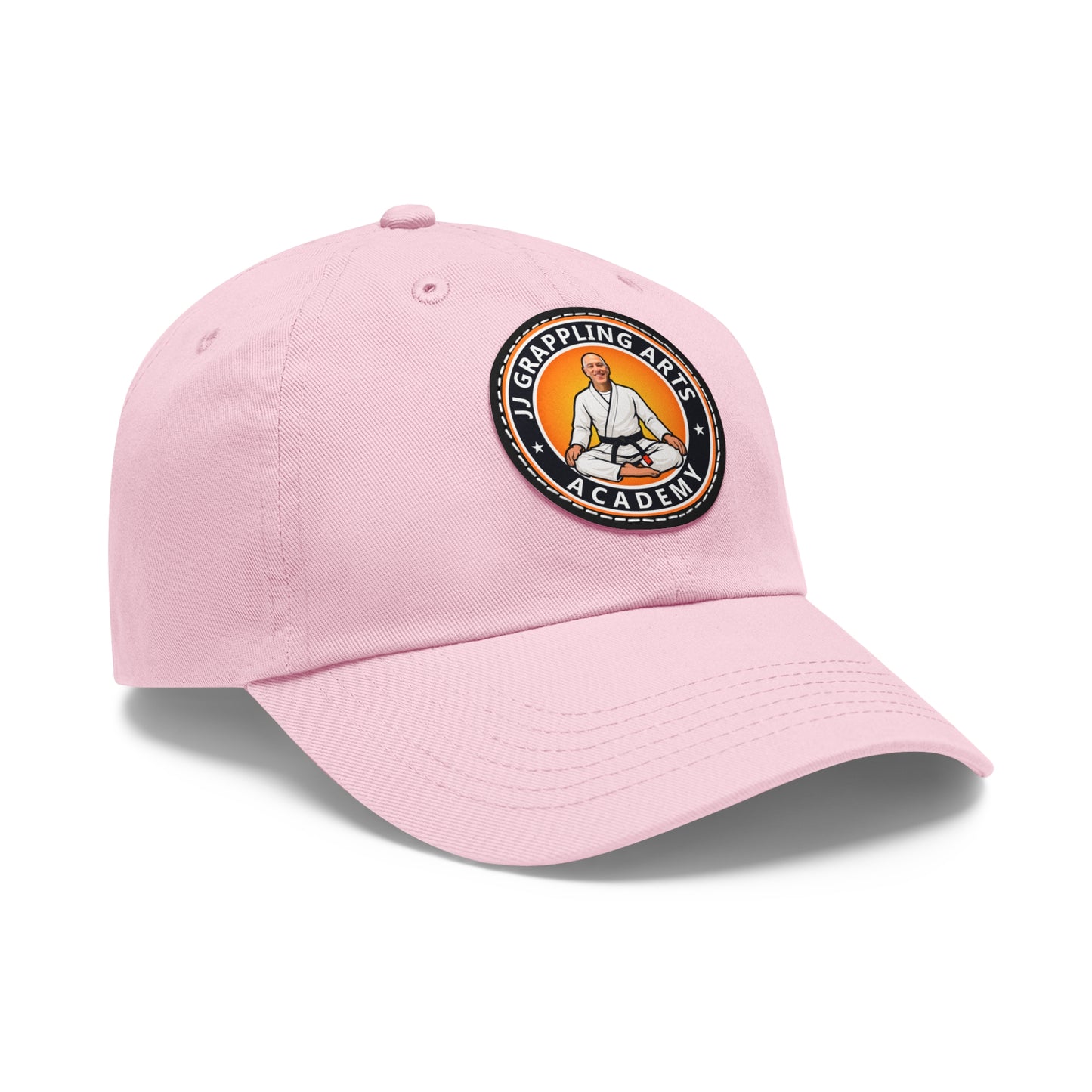 JJ Grappling Arts Academy UNISEX Dad Hat with Black Leather Patch, 4 Colors