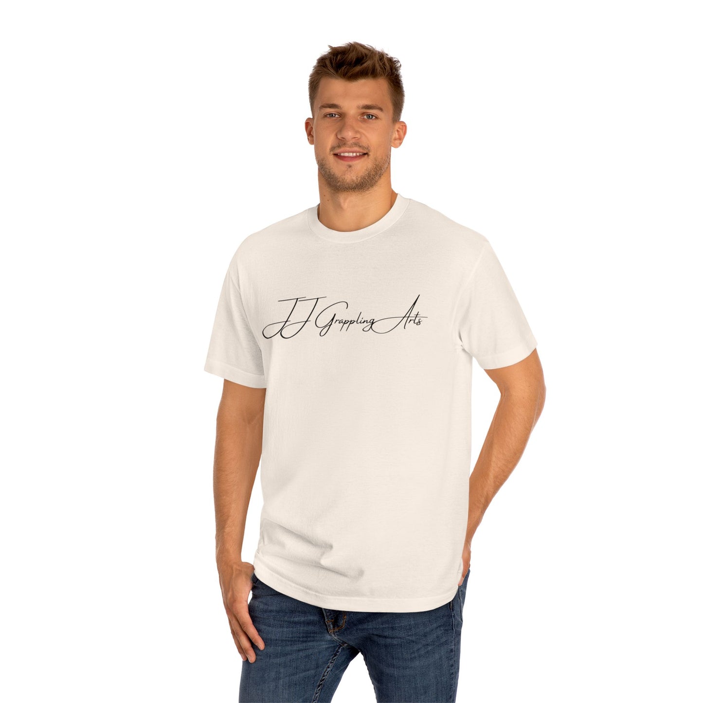 JJ Grappling Arts Signature Minimalist Unisex Classic Cotton Tee, 4 Colors - American Apparel Brand