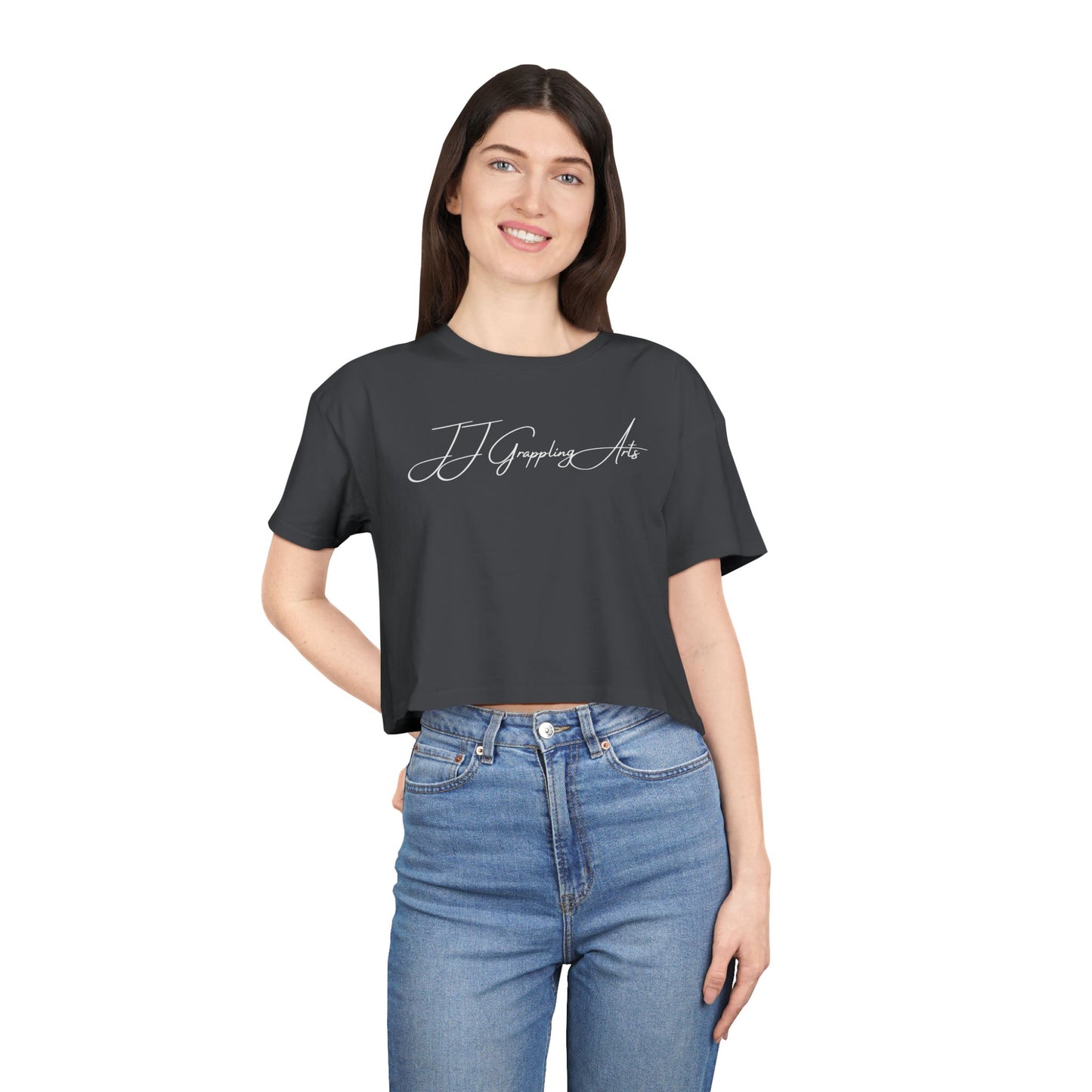 JJ Grappling Arts Signature Minimalist Women's Festival Crop Tee