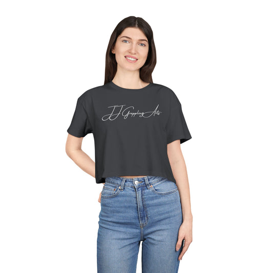 JJ Grappling Arts Signature Minimalist Women's Festival Crop Tee