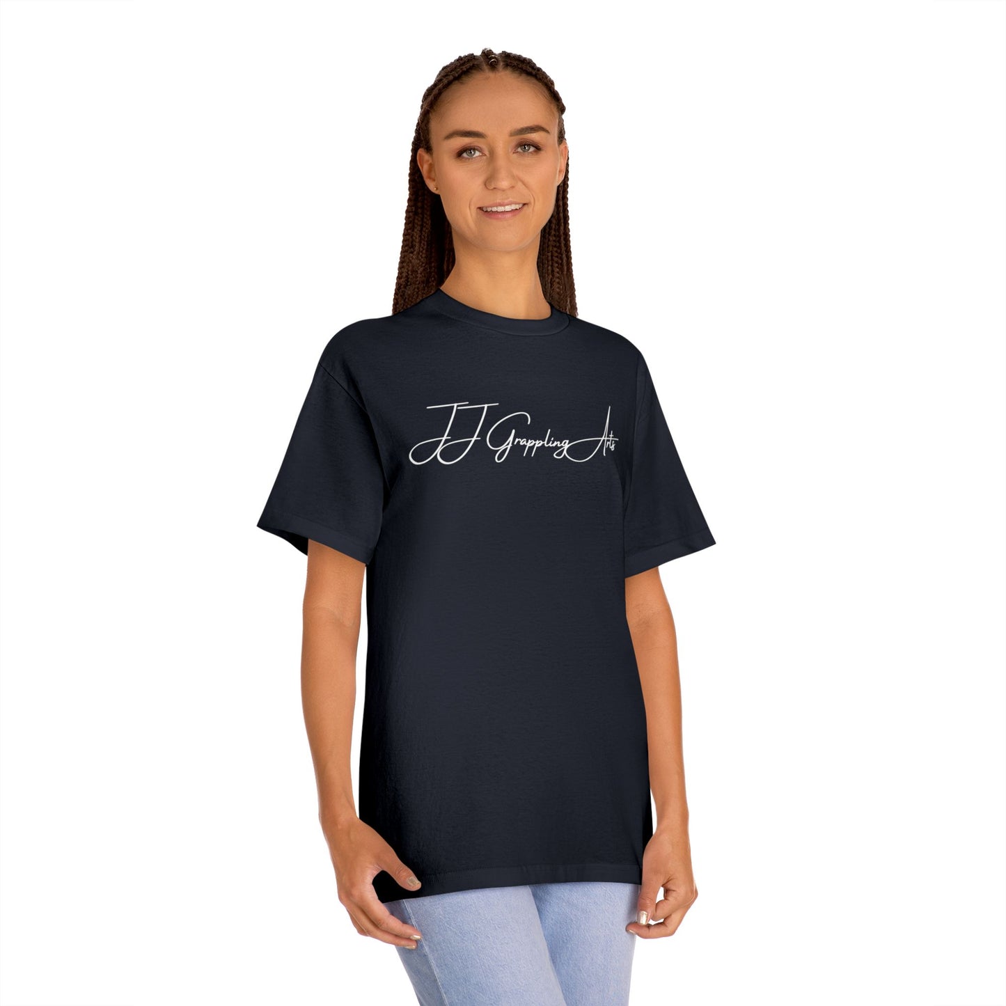 JJ Grappling Arts Signature Minimalist Unisex Classic Cotton Tee, 4 Colors - American Apparel Brand